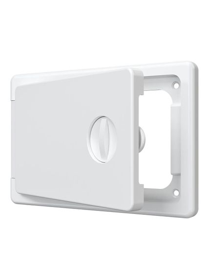 Люк ревизионный ЛТП накладной ручка-задвижка 150х100 пластик EVECS