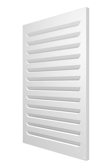Решетка вентиляционная МВР жалюзи 400х600 окраш.сталь белый ERA