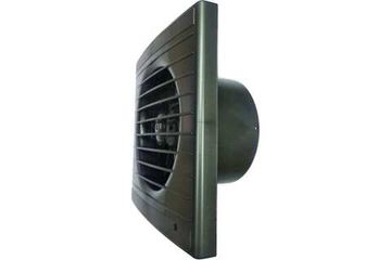 Вентилятор осевой, вытяжной, ВИЕНТО 100С STILL (130 м3), gray metal