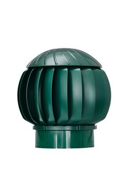 Ротационная вентиляционная турбина, РВТ 160 мм зеленый RAL 6005, серия Twister