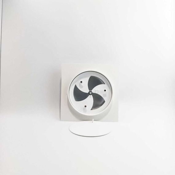 Диффузор теневой Visioner TDGK125 белый/белая крышка под гипсокартон с регулировкой потока воздуха D125 мм