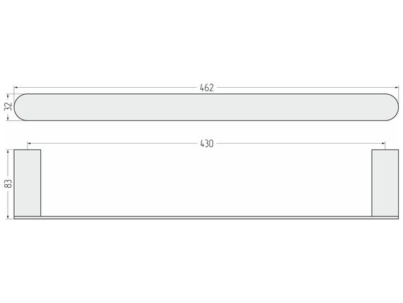 Полотенцедержатель Сунержа ROUND L 460