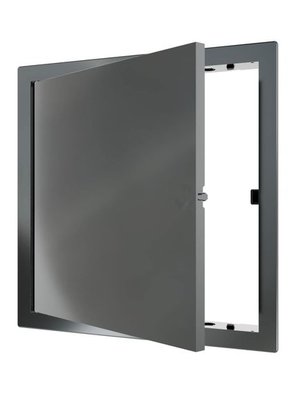 Люк ревизионный LN фланец 200x200 нажимной 224х224 пластик Gray EVECS