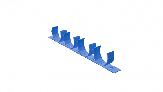 Flexag PS90x4-B планка клипс пластиковая крепежная