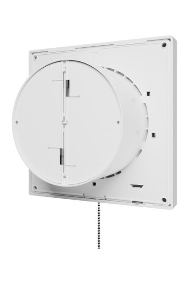 Вентилятор накладной REST D100 сетка, пластиковый обратный клапан, тяговый выключатель ERA