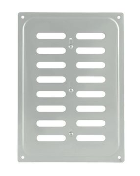 Решетка с заслонкой (заглушкой) 165х240 мм Хром