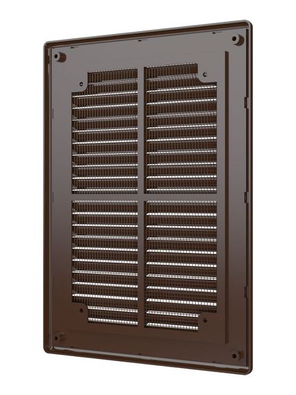 Решетка вентиляционная Р сетка разъемная 185х255 пластик Brown ERA