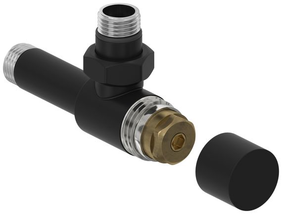 Вентиль Сунержа угловой под шестигранник (G 1/2&quot; НР х G 1/2&quot; НР)