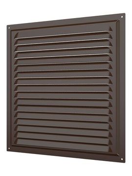 Решетка вентиляционная МЭ сетка 300х300 окрашенная сталь Brown ERA