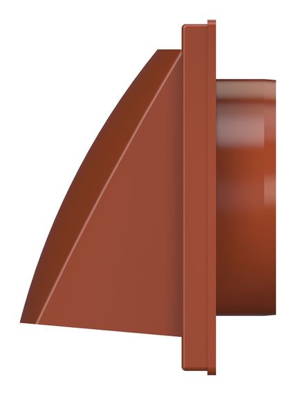 Выход стенной КФВ фланец D100 обр.клапан 150x150 ASA Ivory ERA