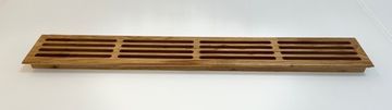 Деревянная врезная решетка Visioner 550х80 (посадка 540х65мм. из дуба)