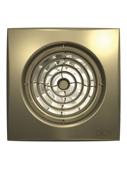 Вентилятор накладной AURA D125 обратный клапан Champagne DICITI