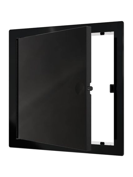 Люк ревизионный LN фланец 150х150 нажимной 172х172 пластик Black EVECS