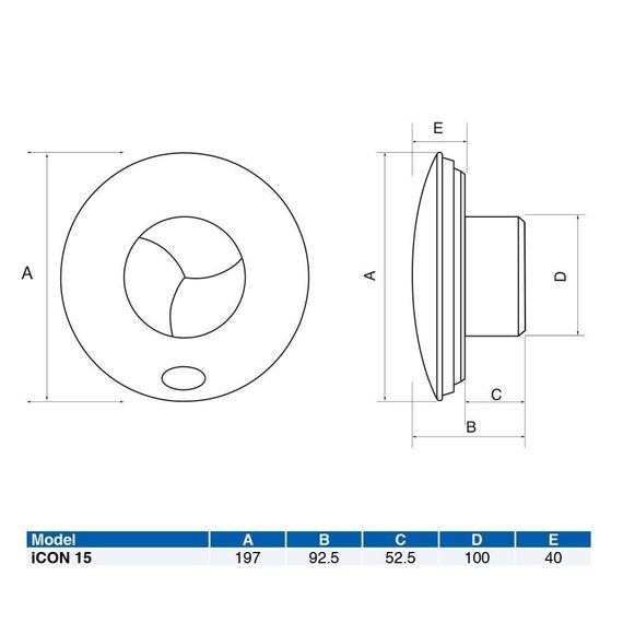Вентилятор накладной Airflow iCON ECO 15 Silver