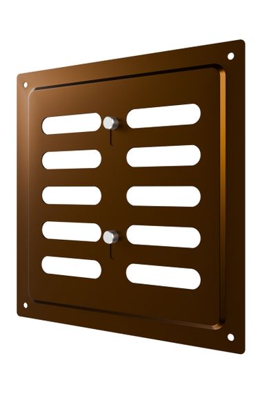 Решетка вентиляционная MER регулируемая 175х175 окраш.сталь Metallic brown ERA