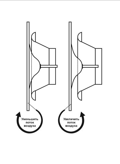 Анемостат-диффузор дизайнерский DN 125 круг светло серый (RAL7047) матовый