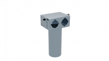 Flexag PCP-125/90x2 пленум вентиляционный потолочный, D125, на 2 выxода, L=300 мм