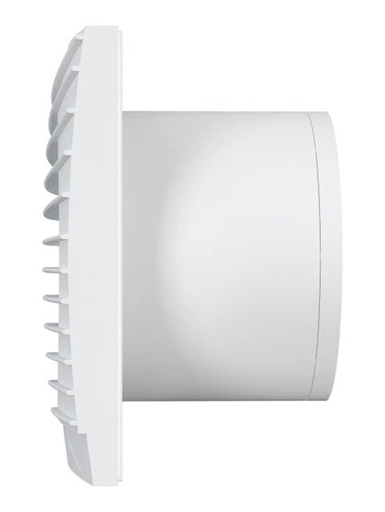 Вентилятор накладной SILENT D125 обратный клапан Matt white DICITI