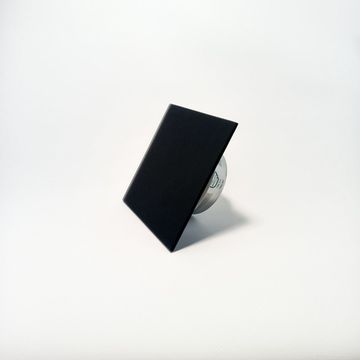 Анемостат-диффузор дизайнерский DN 125 квадрат черный (RAL9005) глянец