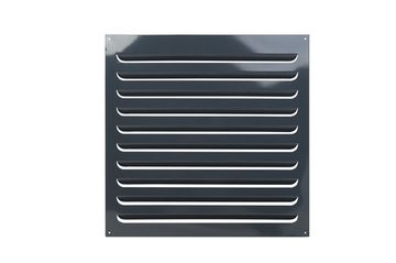 Решетка металлическая темно-серая 400х400мм (RAL 7024)