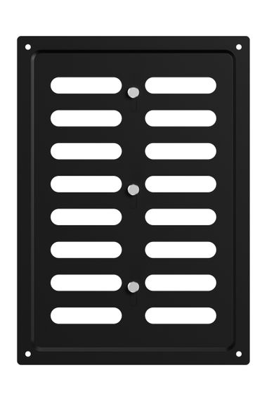 Решетка вентиляционная MER регулируемая 170х240 окраш.сталь Black ERA
