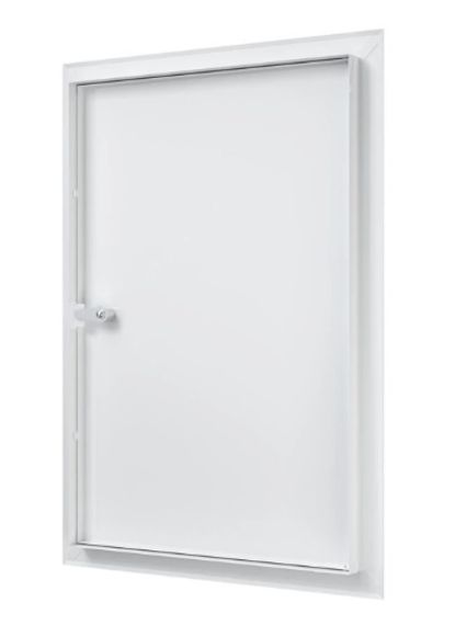 Люк металлический с замком 350х450