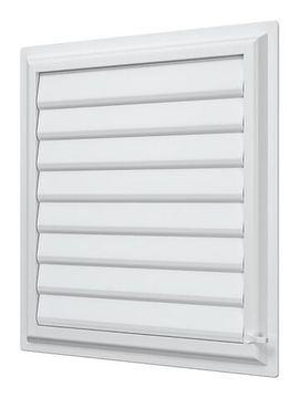 Решетка вентиляционная AIRVENT регулируемая жалюзи 402х442 пластик ERA