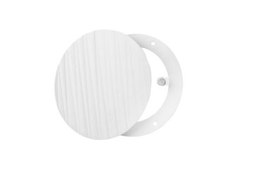 Решетка на магнитах круглая RDKV-100 Волна, белая