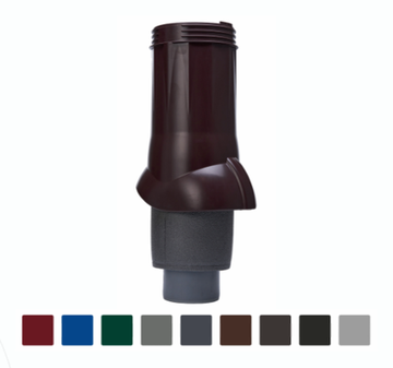 Вентиляционный выход изолированный Ø 110/160 мм черный RAL 9005, серия Static