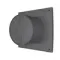Вентилятор накладной AURA D100 обр.клапан Dark gray metal DICITI