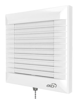 Вентилятор накладной EURO D125 тяговый выключатель автоматическое жалюзи ERA