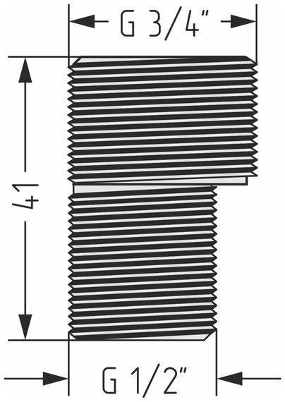 Комплект эксцентриков Стилье (G 3/4" НР х G 1/2" НР) / 2 шт.