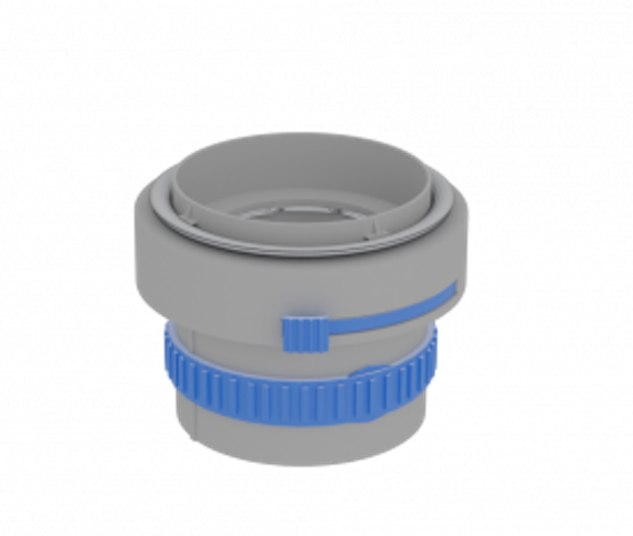 Фланец соединительный с ирисовым дросселем Flexag FLD75-G, цвет серый
