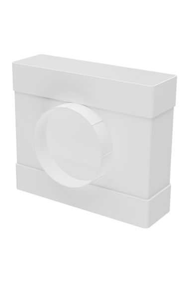 Тройник ТФП D100 с выходом 60х204 пластик ERA