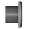 Вентилятор накладной AURA D100 обр.клапан Dark gray metal DICITI