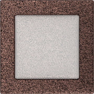 Решетка каминная Kratki Standard Чёрная медь 17x17