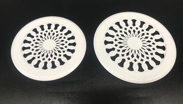 Решетка стальная на магнитах КП 120 Астра белая