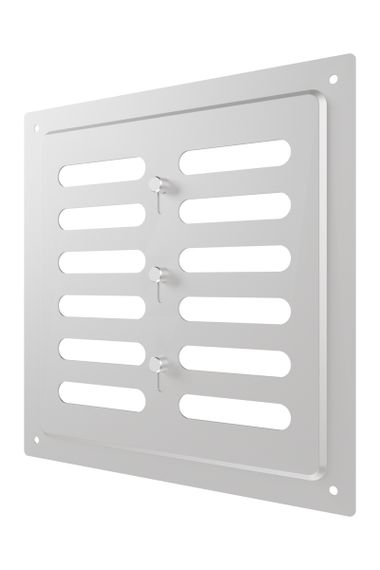 Решетка вентиляционная MER регулируемая 200х200 оцинк.сталь ERA