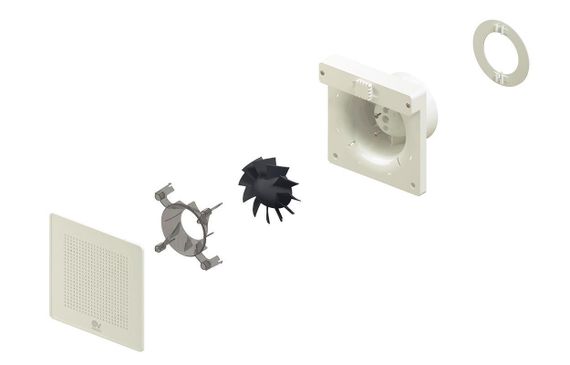 Вентилятор накладной Vortice Punto Evo ME 100/4 LL (двухскоростной)