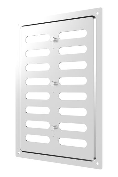 Решетка вентиляционная MER регулируемая 170х240 окраш.сталь Chrome ERA