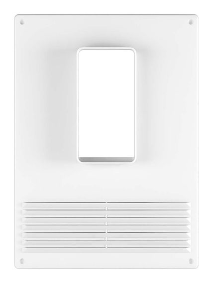 Площадка торцевая ПТВР фланец 55х110 вертикальная решетка 180х250 пластик ERA