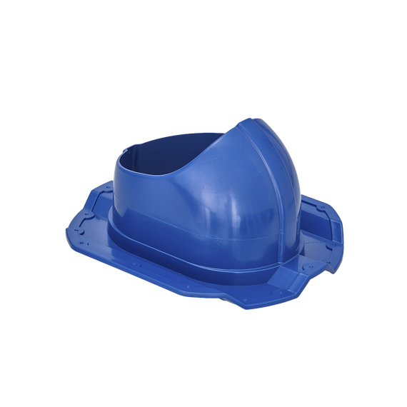 Готовый комплект, изолированный на скатные кровли из профильного листа МП-20 (С20) d 150/160 мм, цвет синий RAL 5005, серия Twister