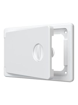 Люк ревизионный ЛТП накладной ручка-задвижка 150х100 пластик EVECS