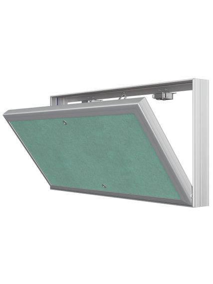 Люк ревизионный D Ceramo Base 400х200 скрытый монтаж съемный алюминий EVECS