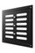 Решетка вентиляционная MER регулируемая 200х200 окраш.сталь Black ERA
