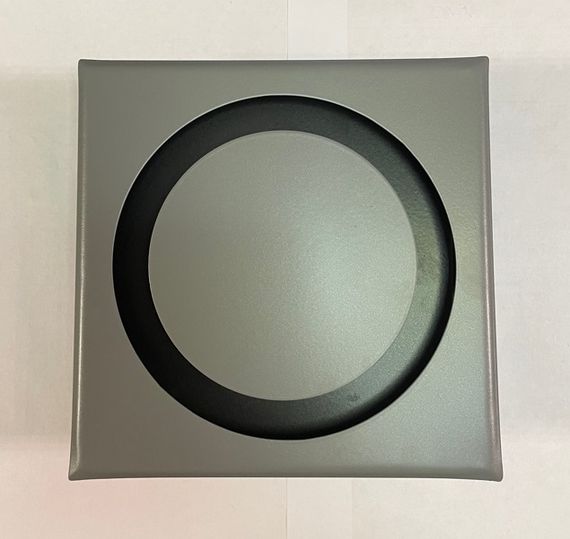 Диффузор приточно-вытяжной на магнитах регулируемый НД-100 декоративный металлический серый RAL 7005 матовый