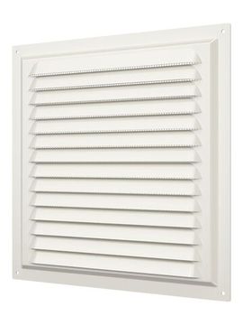 Решетка вентиляционная МЭ сетка 250х250 окрашенная сталь Ivory ERA