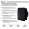 Вентилятор накладной Seicoi Floxy Design 100 Matt black (SMAZ04-01 matt black) с укороченной панелью
