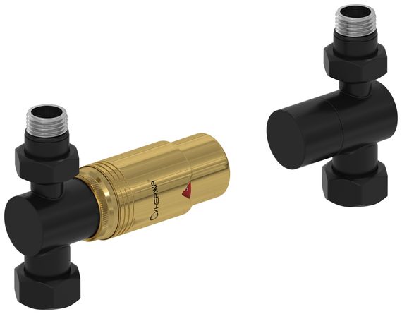 Автоматический терморегулятор Сунержа прямой (G 1/2" НР х G 3/4" НГ)