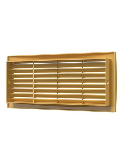 Решетка вентиляционная ДП фланец 275х105 переточная 300х135 пластик Beige ERA